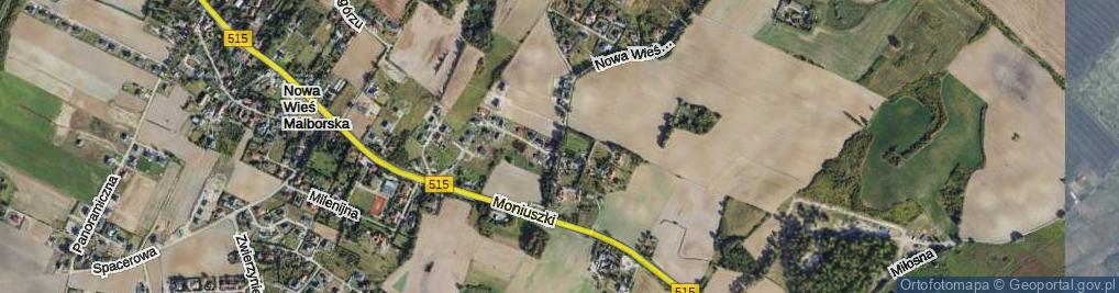 Zdjęcie satelitarne Kasztanowa ul.